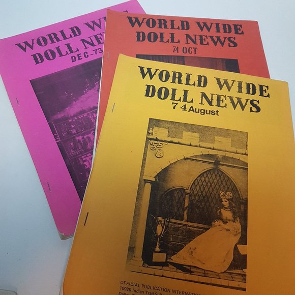 Vintage 1970s WORLD WIDE DOLL NEWS Issues International Doll Association - Picture 2 of 2